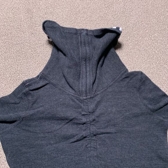 Lululemon Sweatshirt Womens 4 Black Reversible In A Cinch Pullover Funnel Neck - Picture 6 of 12